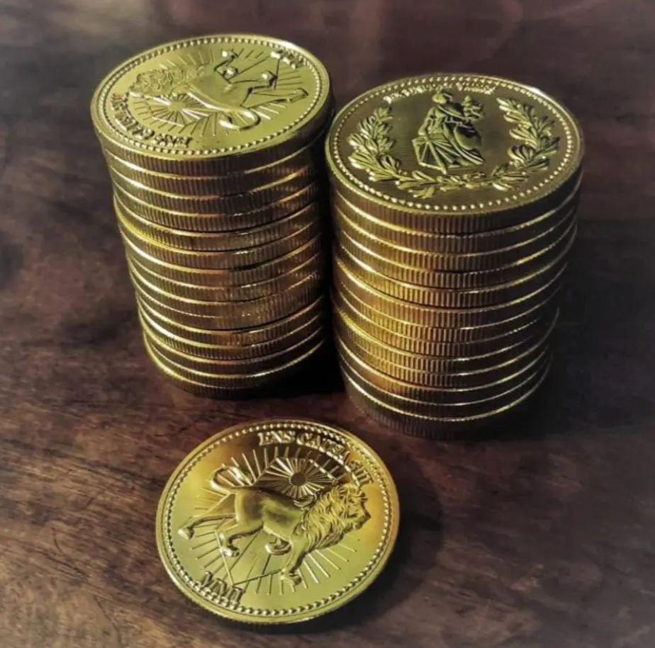 Continental Gold coin card set John wick coin Blood oath marker prop Tarasov