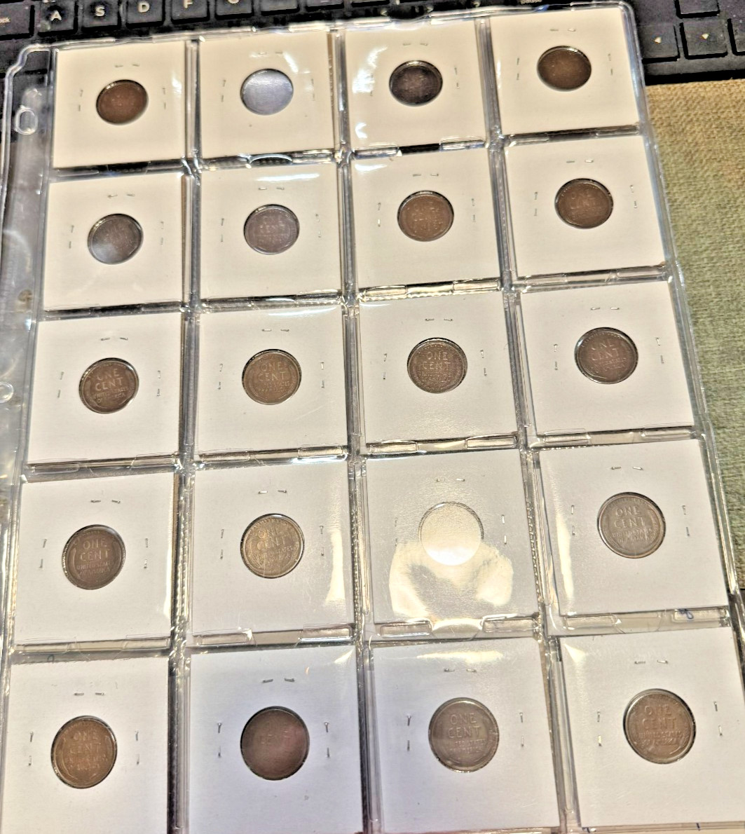 20 Lincoln Memorial Wheat Cents * 1910 to 1934 * Estate Purchase * #37
