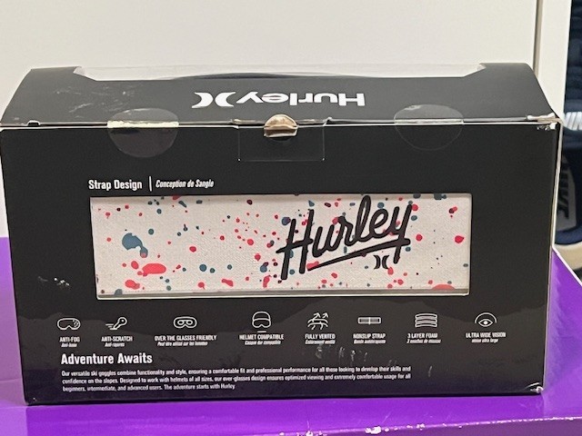 Hurley Soar Spherical Rose Pink Unisex Ski Snow Goggles Brand New In Box