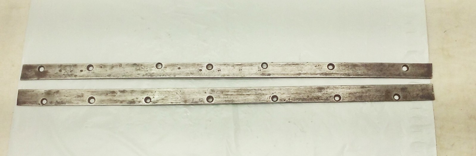 Vtg James swan beam drill press hand crank boring machine PARTS main beam strips