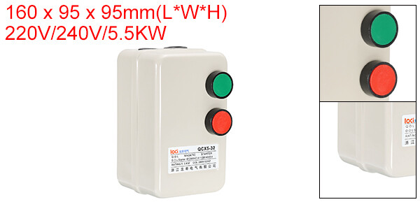 Magnetic Electric Motor Starter 220V/240V 5.5KW 7.5HP 3 Phase or Single