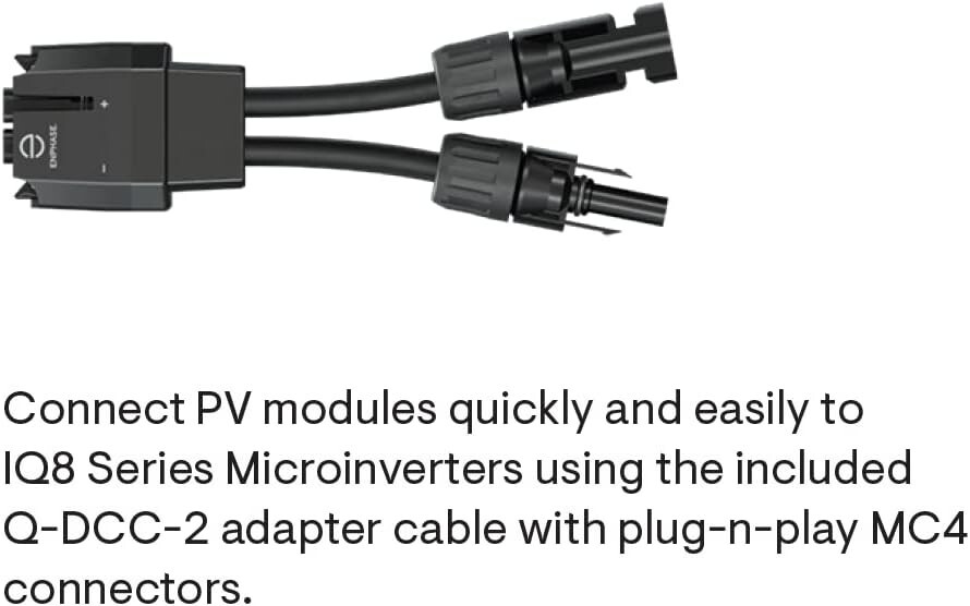 Enphase IQ8+ micro inverter with adapter MC4 Solar panel (IQ Cable DC AC)