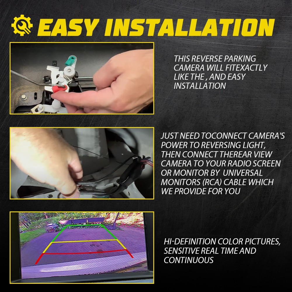 Tailgate Handle Rear View HD Camera For Toyota Tundra 2007-2013