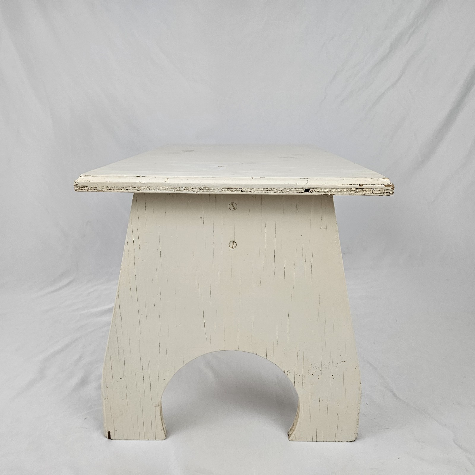 Farmhouse Milking Step Stool Footstool Plant Stand Primitive Painted Wood Vtg