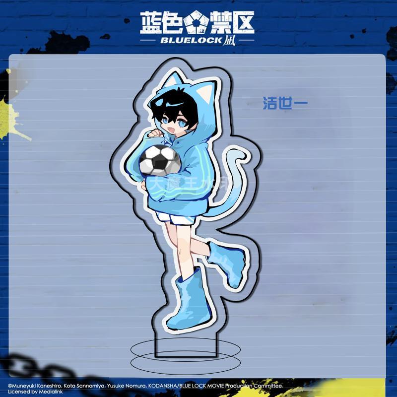 Mini 7cm BLUE LOCK Acrylic Stand Figure Plate Anime Decor Standing Sign Collect