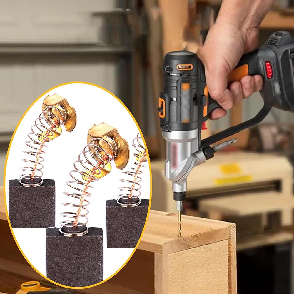 54Pcs Graphite 11Sizes Electric Motor Carbon Brushes Replacement For Power Tool