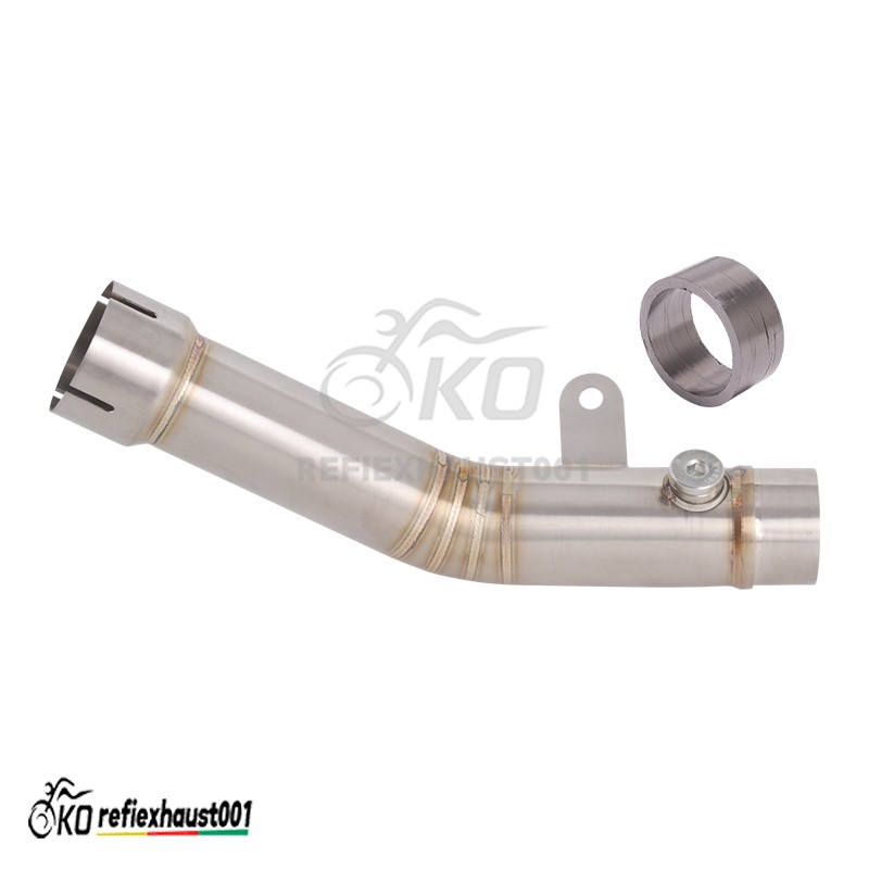 For Kawasaki Ninja ZX6R ZX636 2023-2025 Exhaust Mid Link Pipe Slip Stock Muffler