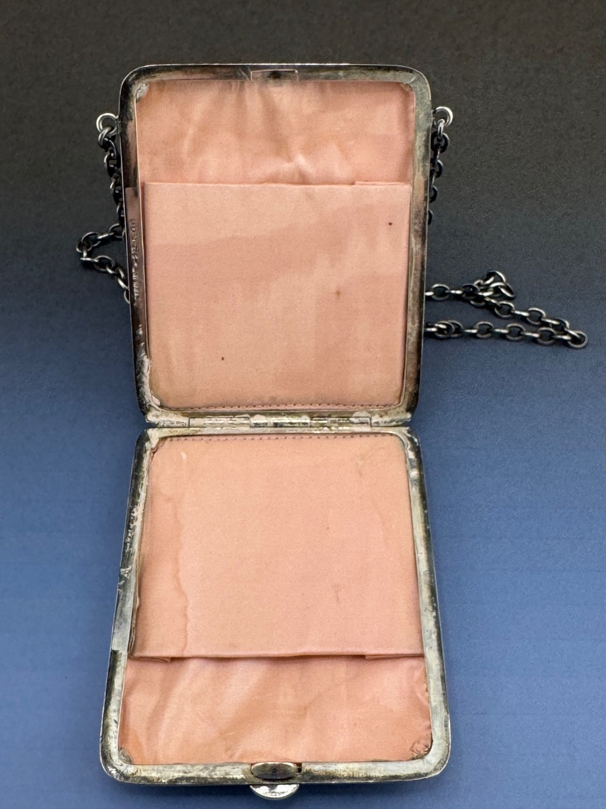 Sterling Silver Purse Art Nouveau Woman with Flowing Dress by Blackington 109 gr