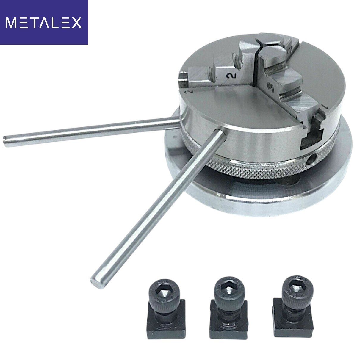 Rotary Table Horizontal And Vertical 4" 100mm + 65mm 3 Jaw Self Centering Chuck