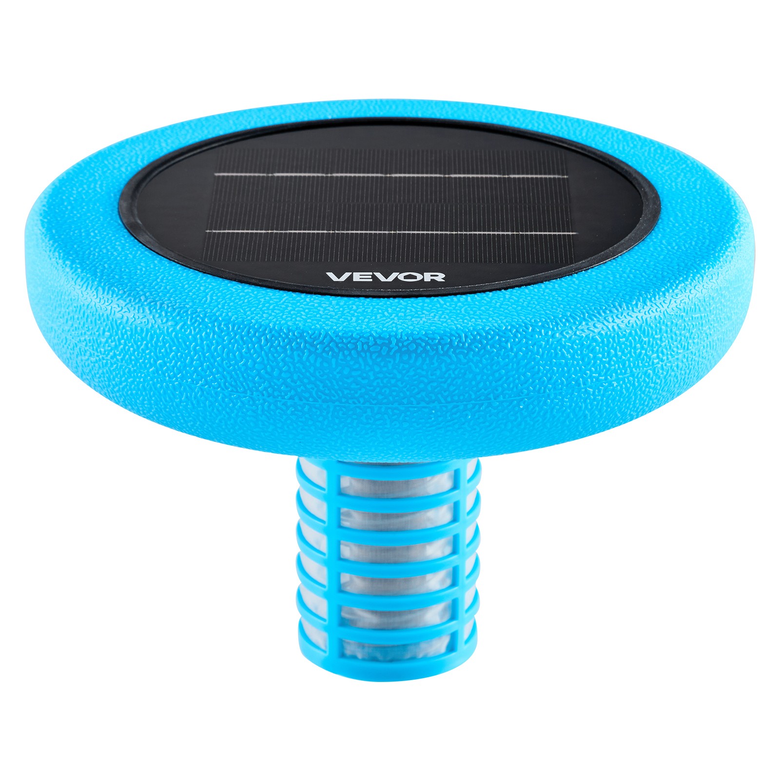 VEVOR Solar Pool Ionizer Round Copper Pool Ionizer Up to 45000 Gal for Pool Blue