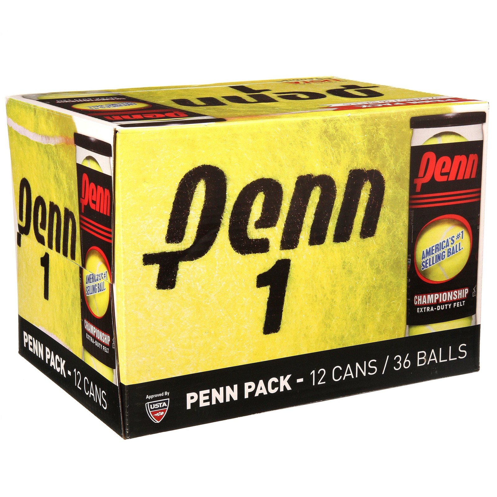 Penn Championship Extra Duty Tennis Balls (12 Cans, 36 Balls)