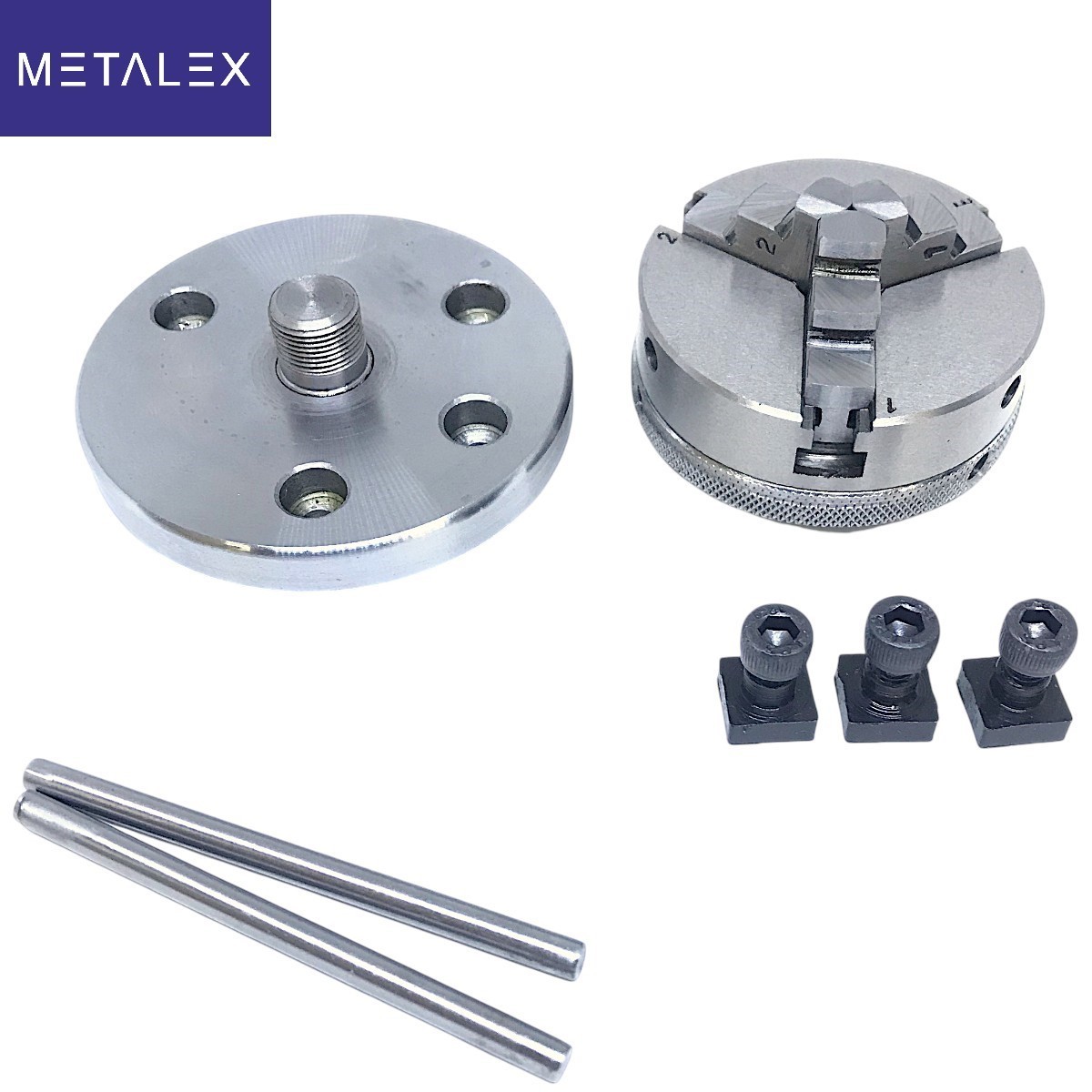 Rotary Table Horizontal And Vertical 4" 100mm + 65mm 3 Jaw Self Centering Chuck