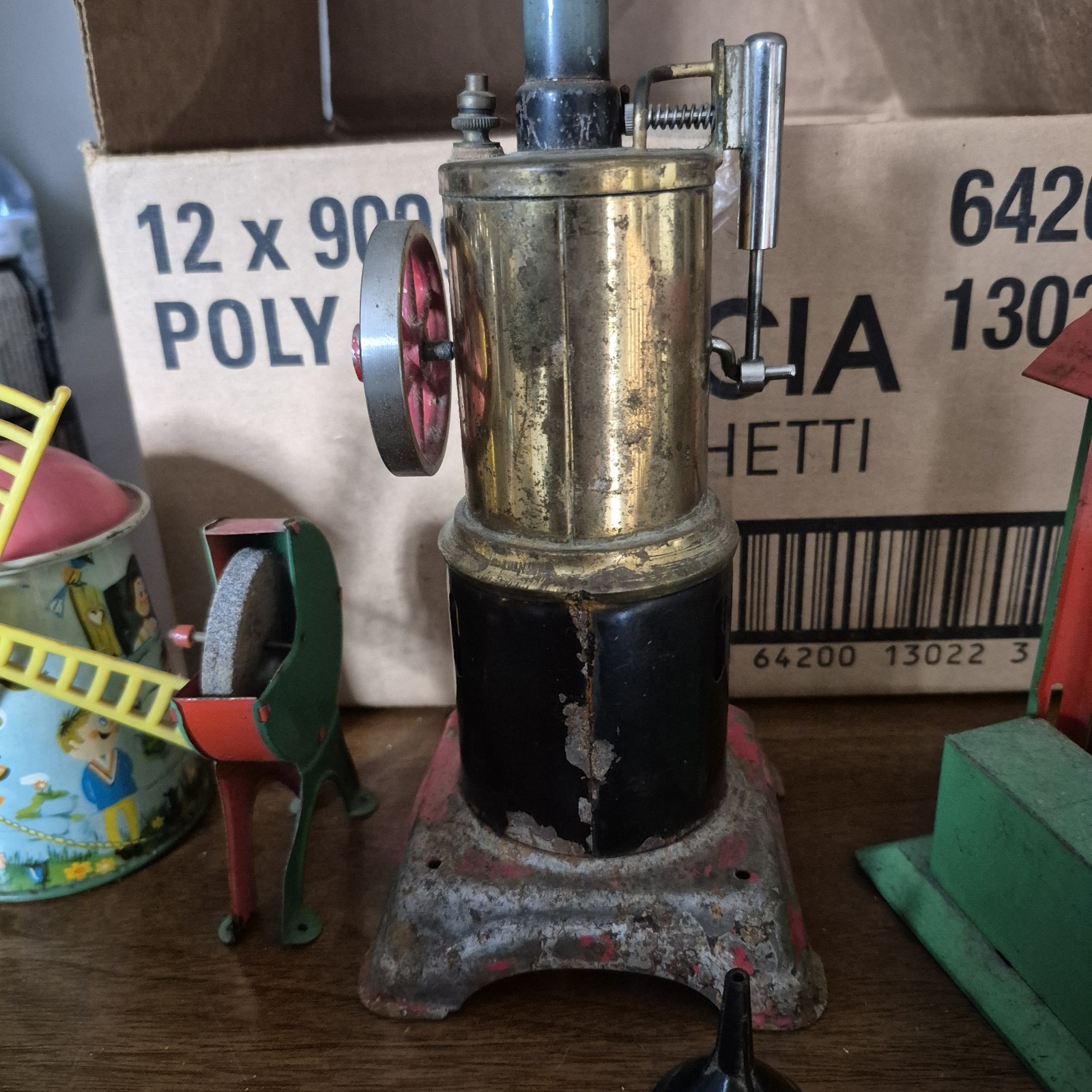 Vintage Fleischmann 105-1 Vertical Live Steam Engine Western Lot Gremany