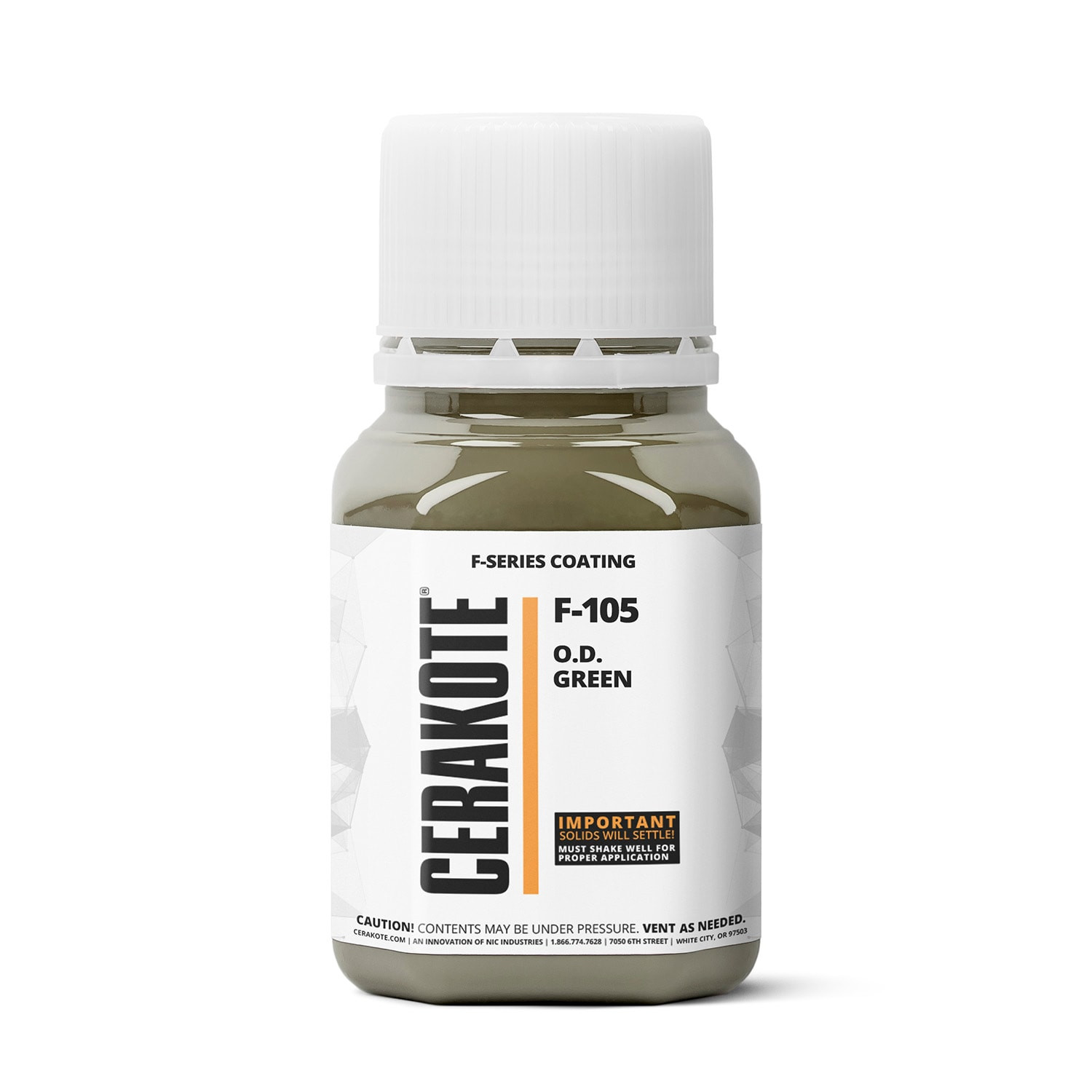 CERAKOTE F-SERIES O.D. GREEN (4 oz) F-105T – Fast Curing, (Part B) Included