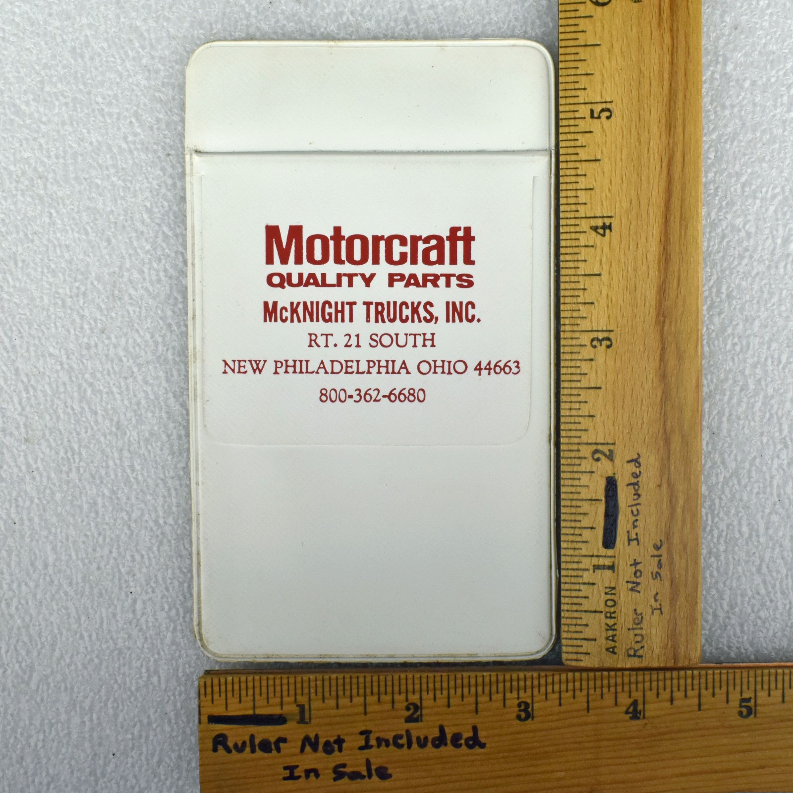 Vintage Ford Motorcraft Quality Parts Pocket Protector McKnight Trucks Ohio