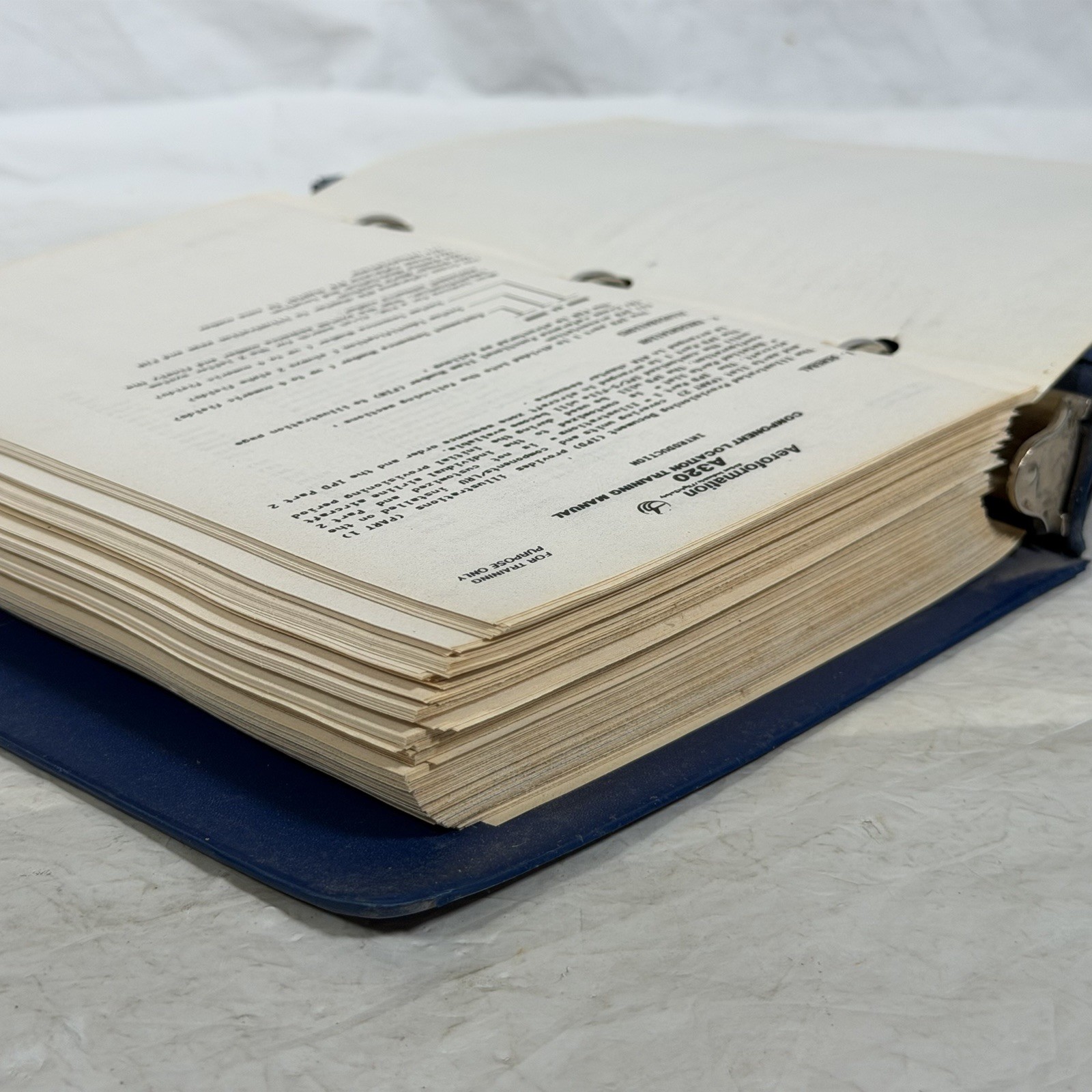 A320 Component Location Training Manual Aeroformation 1986 Airbus Binder