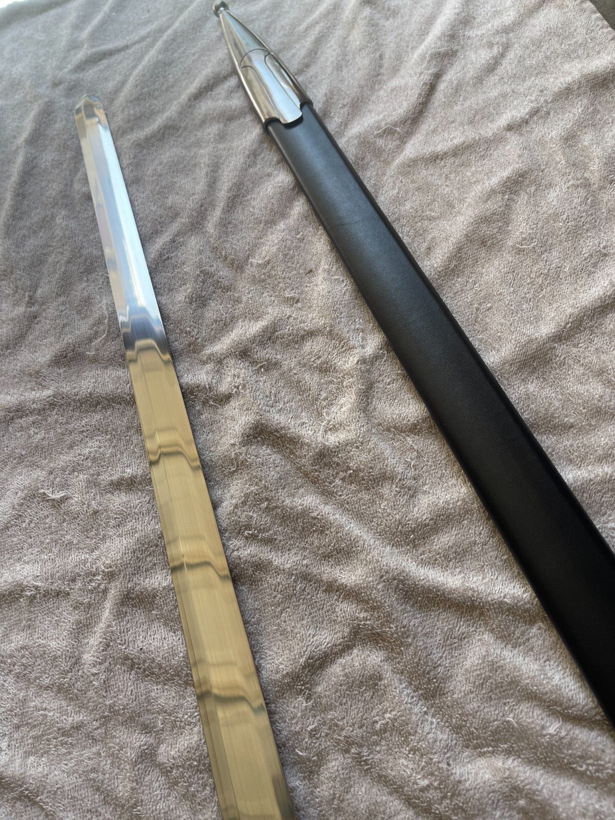 [OPEN BOX]41" Medieval Stainless Steel Elendil Sword lord Aragon Western Knight