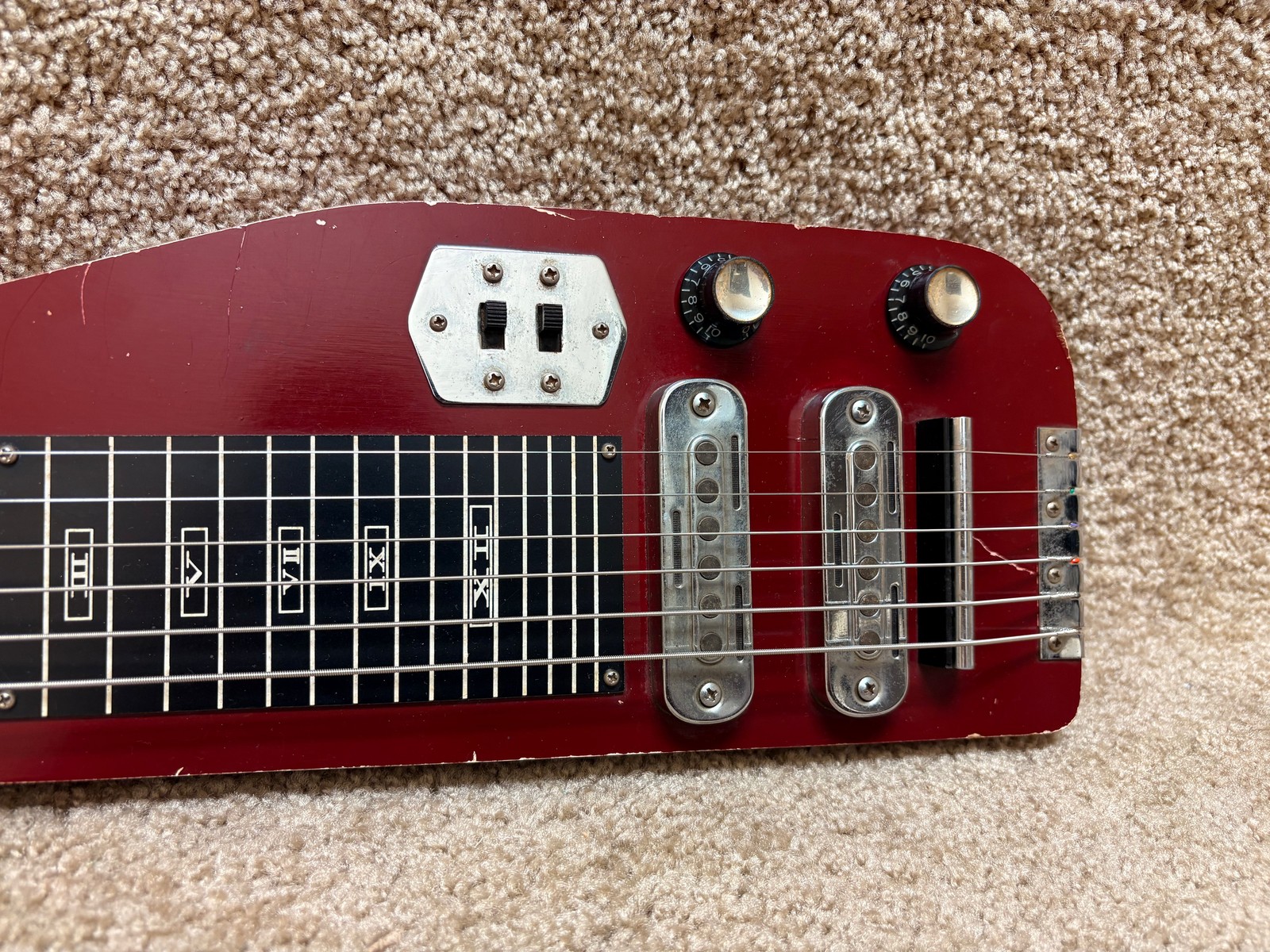 Guyatone Lap Steel HG-92 HG-99 Red MIJ 1960s