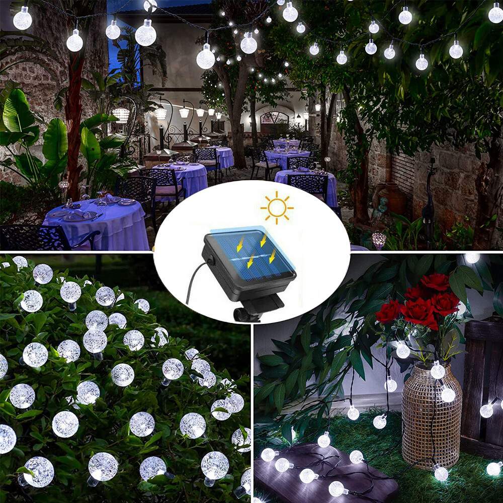 50 LED Solar String Lights Patio Party Yard Garden Wedding Waterproof Outdoor