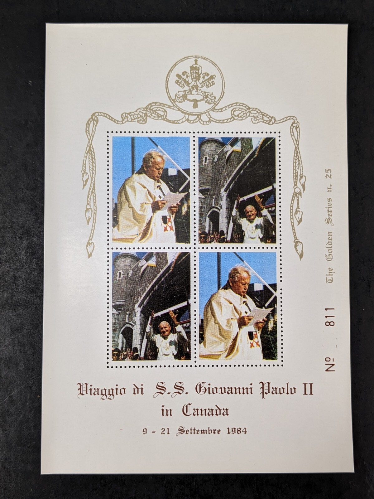Pope John Paul II, The Golden Series Trip to Canada, 12 Covers Postcards Stamps