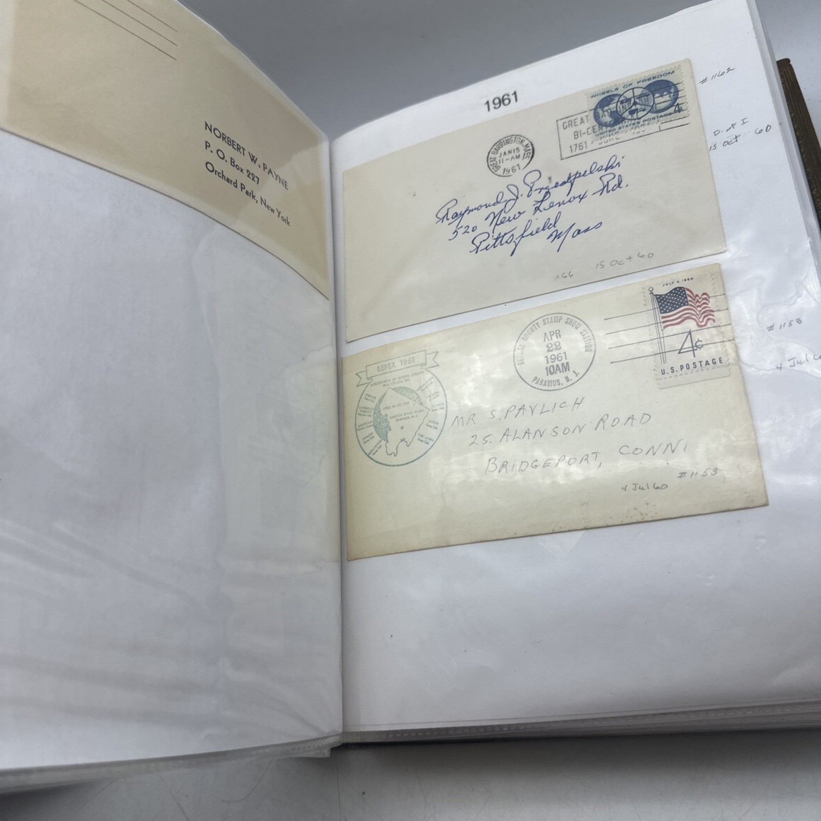 Vintage Stamp Covers Letters Lot 1960-1965 Postal History Collection (AA44)