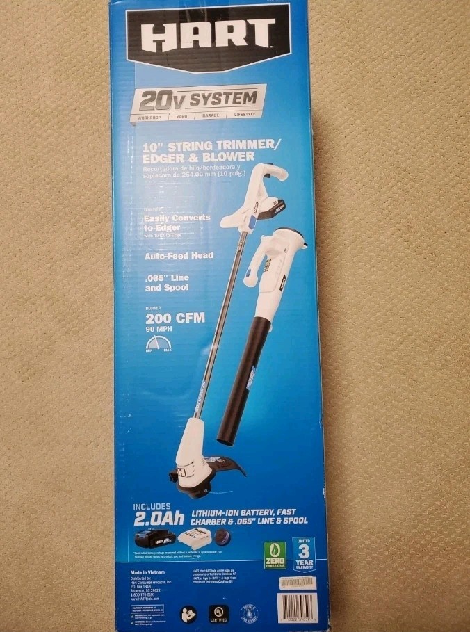 Hart 20V 10” String Trimmer/Edger & Blower Combo TOOL ONLY