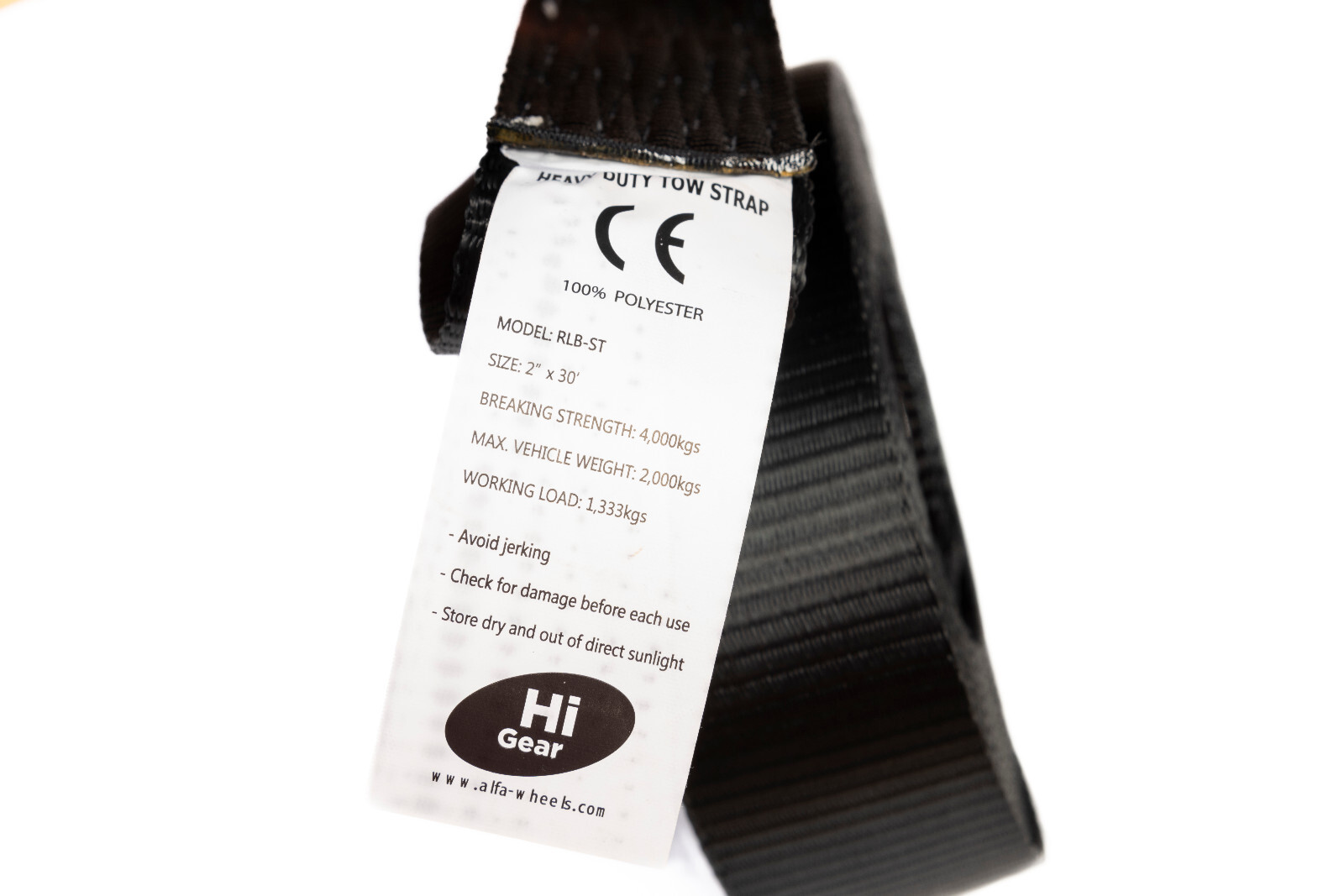 2 Pack Tow Strap 30 ft winch sling 2" 9000lbs off road snow ATV UTV 4x4 2x30