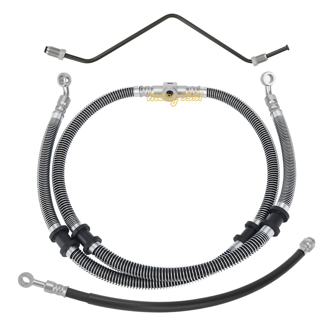 Front Brake Hose Line Pipe Kit for Yamaha Kodiak 400 450 YFM400 YFM450 2003-2006