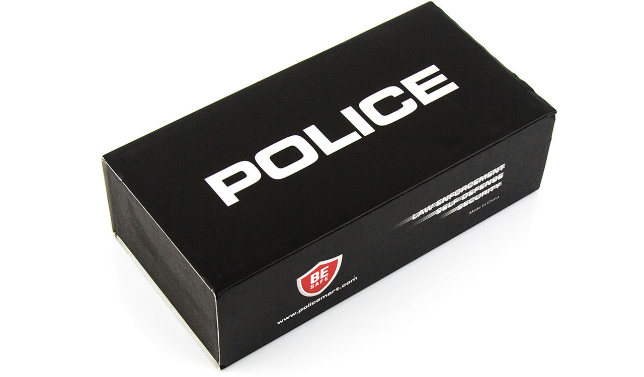 POLICE Stun Gun 305 Max Volt Self Defense Rechargeable LED Flashlight Black