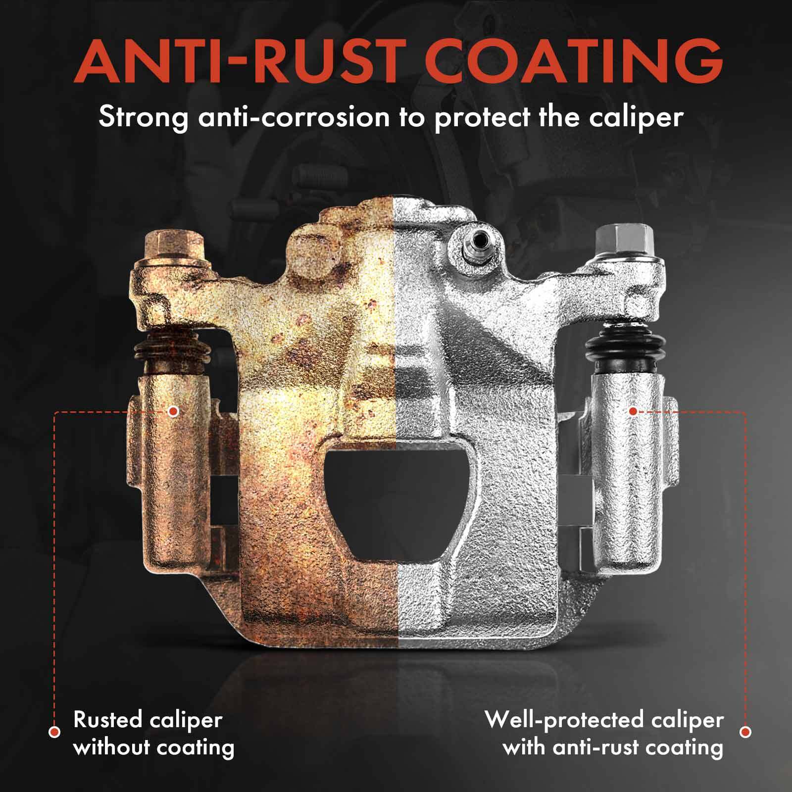 2x Rear Side Brake Caliper w/ Bracket for Subaru Forester 2009-2013 Impreza WRX