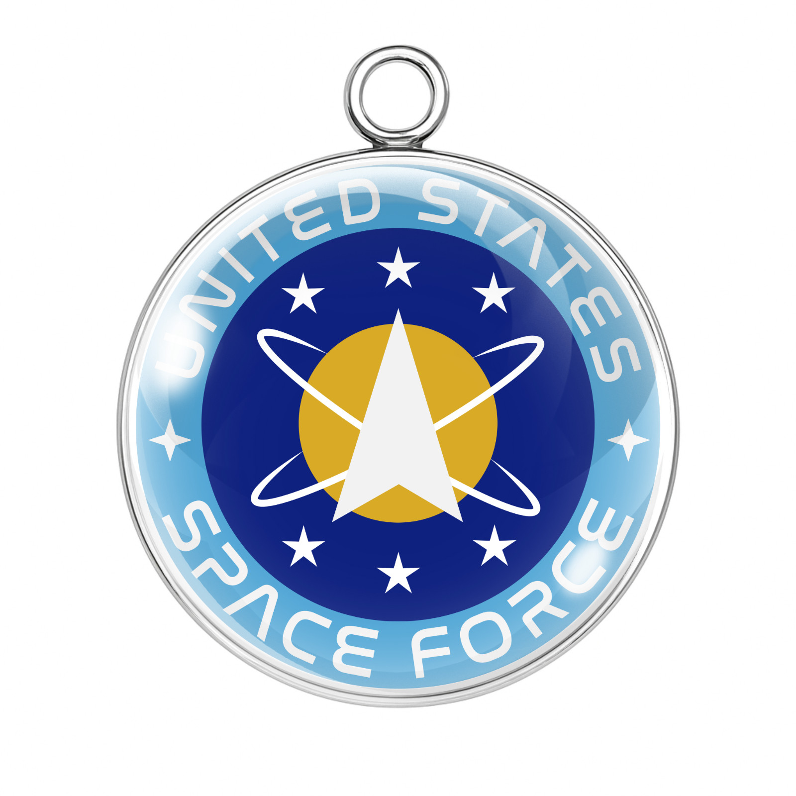 Military Logo Charms. Army, Navy, Air Force, Marines, Space Force