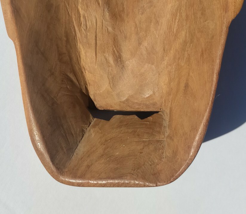 10.25" X 5.5" Hand Carved Wooden African Mask