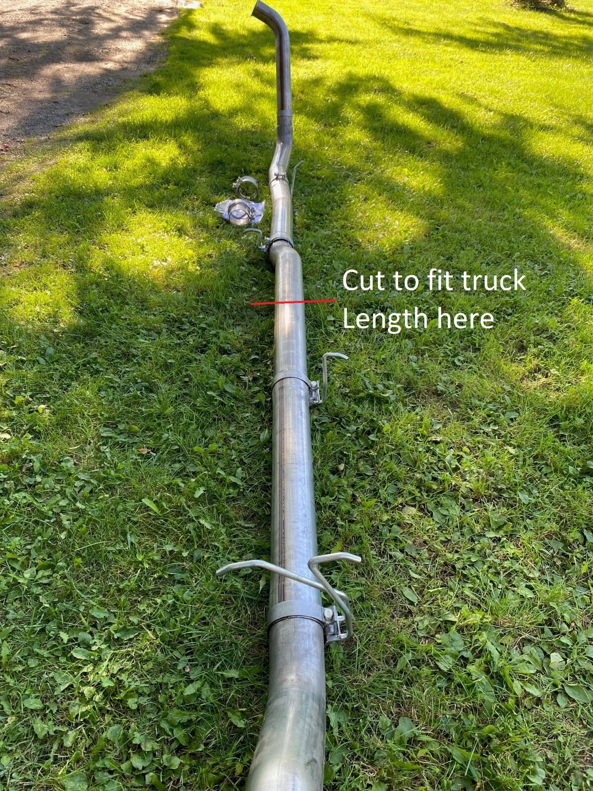 Exhaust Pipe Kit 2003-2007 Ford F250 F350 Powerstroke 6.0 409 Stainless Steel