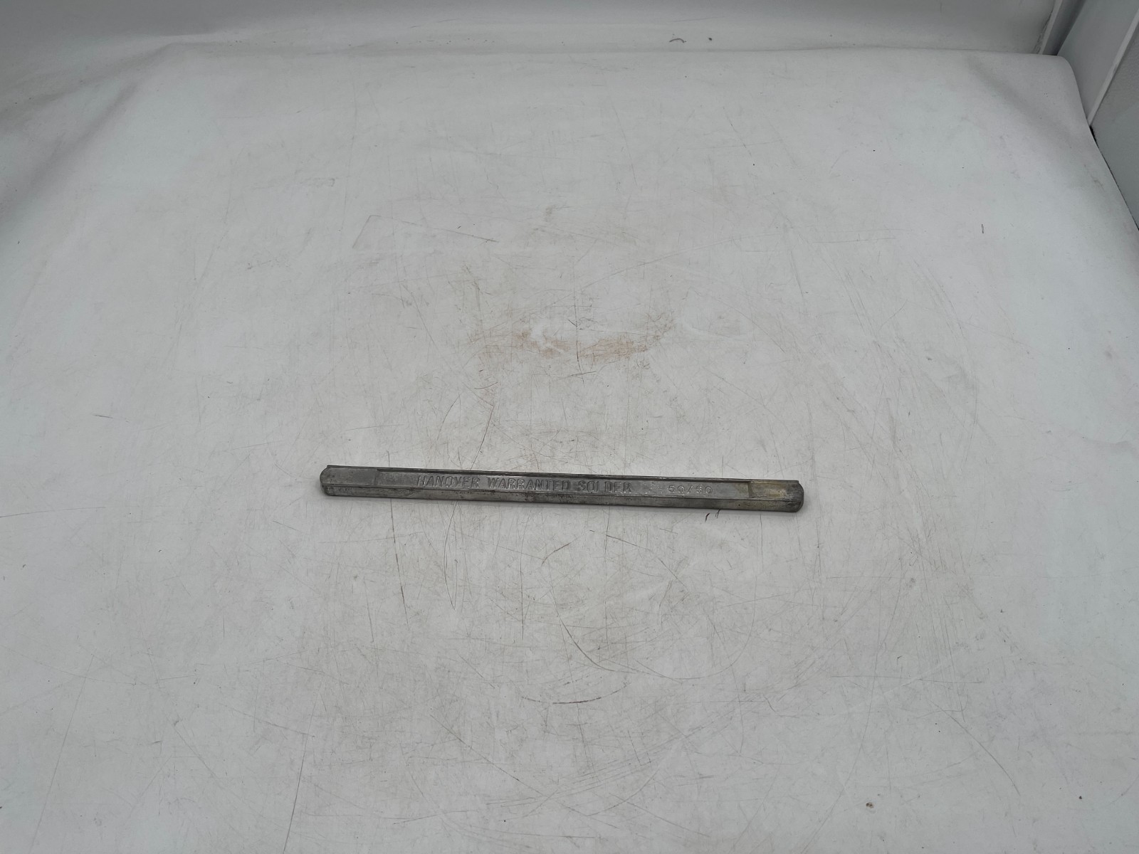 50/50 Solder Stick Bar 50% tin / 50% Lead Hanover Warranted Solder NOS