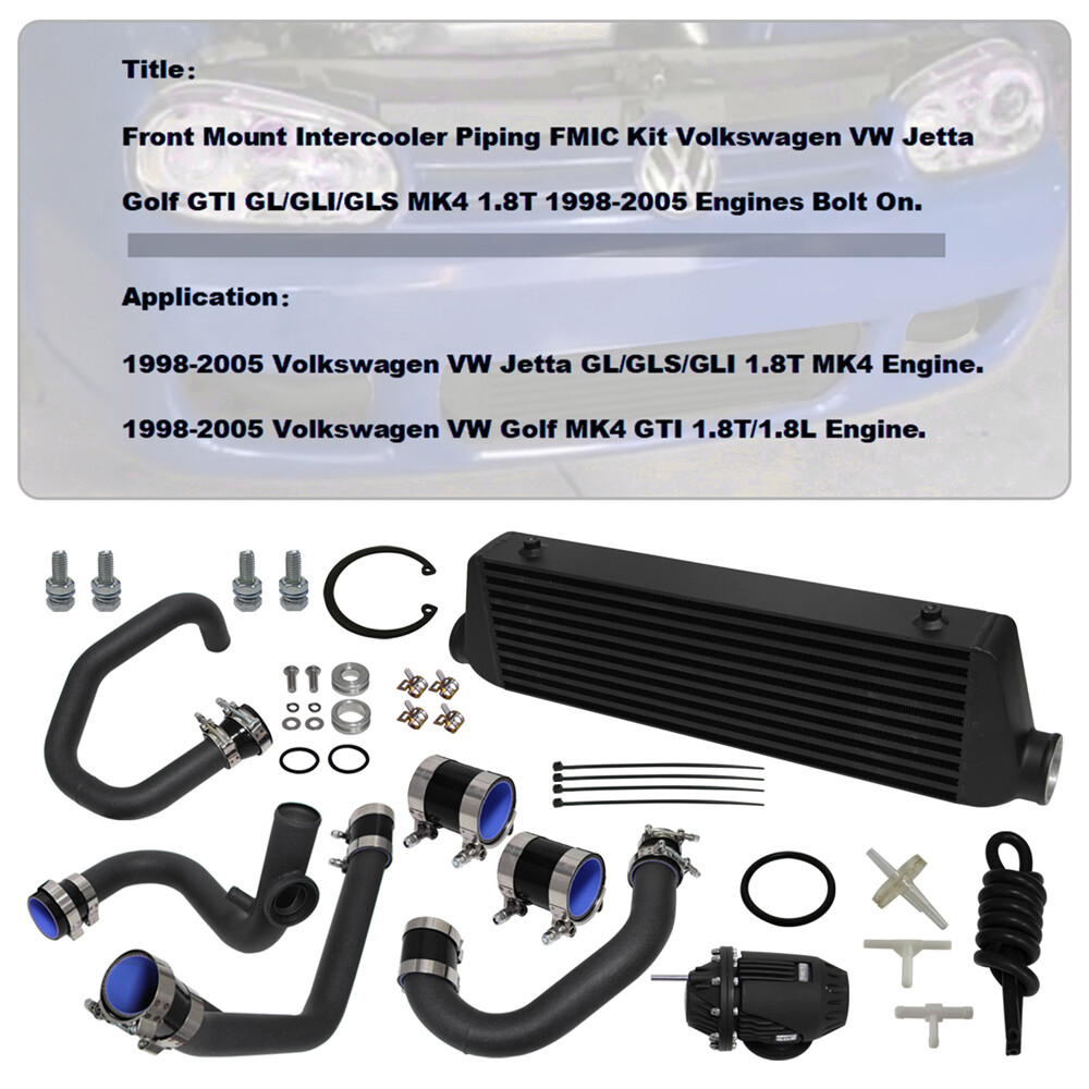 Intercooler Pipe Kit W/ Sensor Flange +BOV For VW Jetta Golf GTI MK4 1.8T 98-05