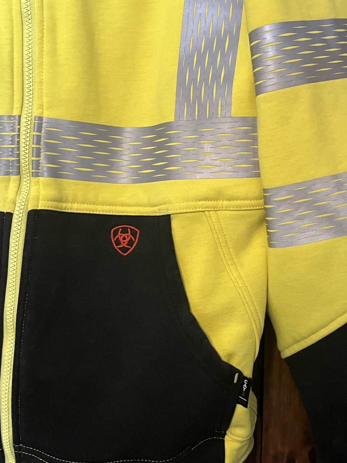 ARIAT 10027912 FR Hi-Vis Full Zip Hoodie,Men's, Medium