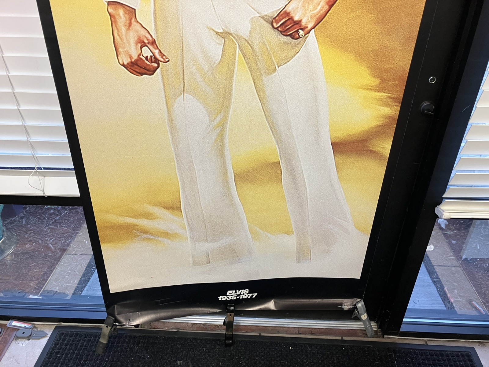 Ex Large 34 x 76 Orig Vintage 1985 ELVIS PRESLEY 1935-1977 Door Poster Gold Suit