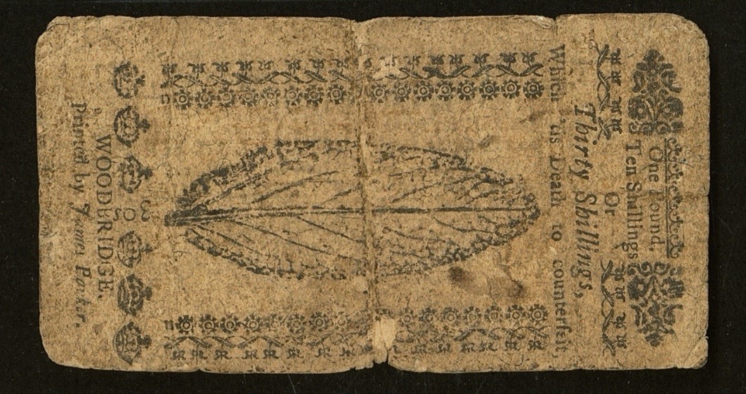 1759 NEW JERSEY Colonial Currency American Revolution RARE Bank Note NJ-130 PCGS