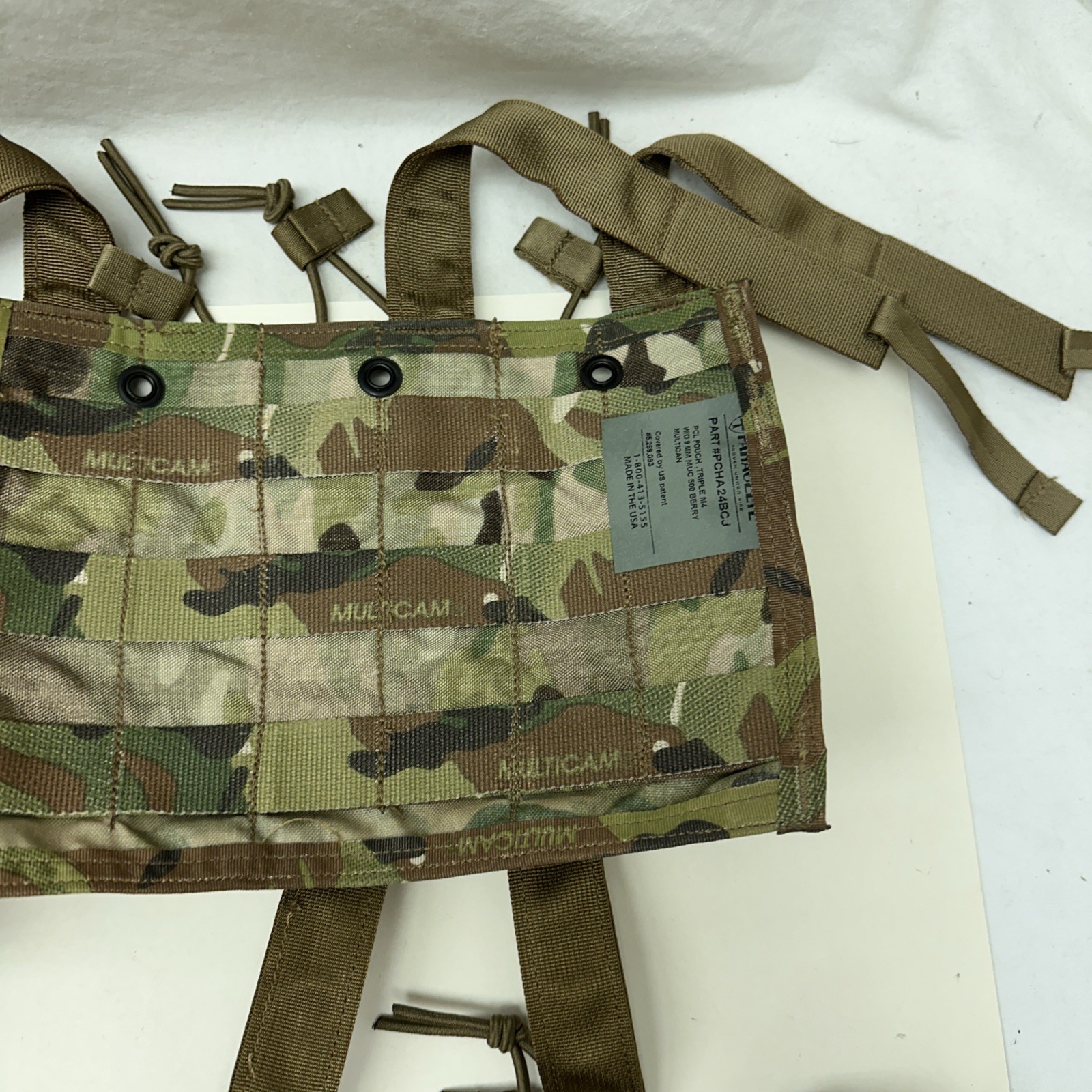 Paraclete PCL Triple Shingle Loop front Crye Multicam MOLLE Pouch PCHA24BCJ