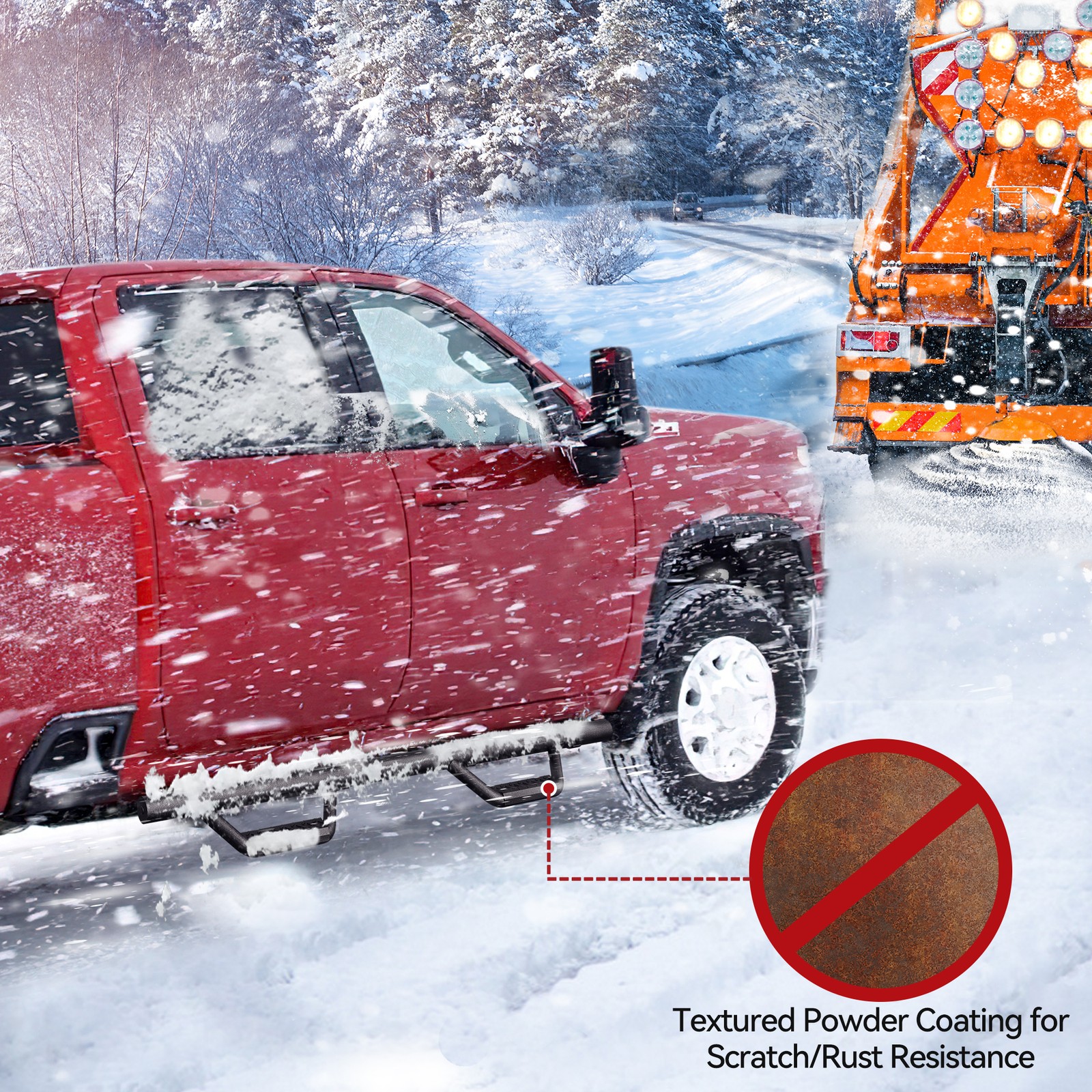 Drop Running Boards for 07-18 Silverado/Sierra 1500 2500HD Crew Cab Nerf Bars