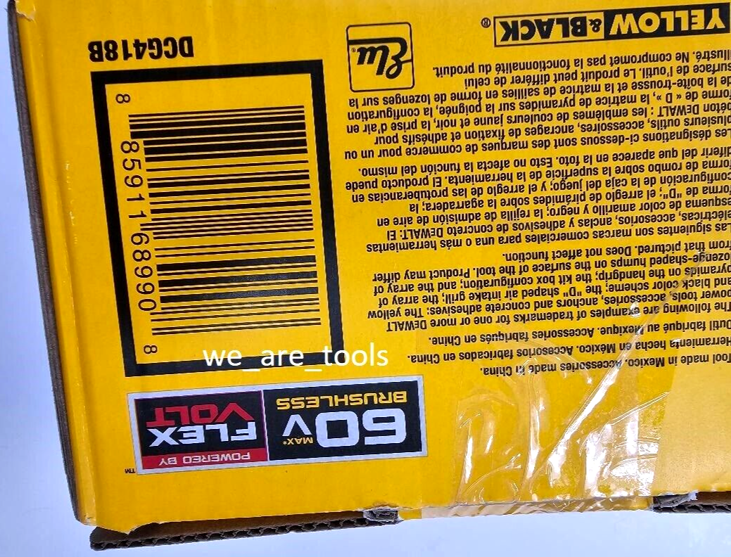 Dewalt DCG418B Flexvolt 60V Grinder 4 1/2 - 6" Cordless Brushless 60 volt DCG418