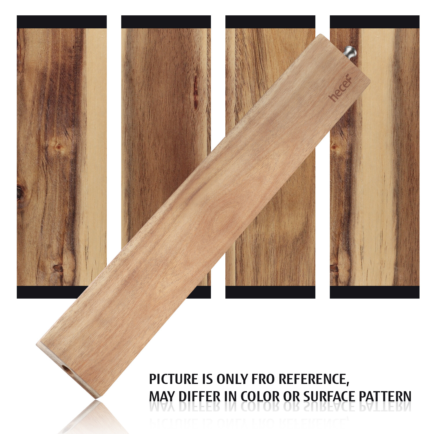 Magnetic Knife Holder Strip Wood Block Wooden Stand Acacia Kitchen Organizer