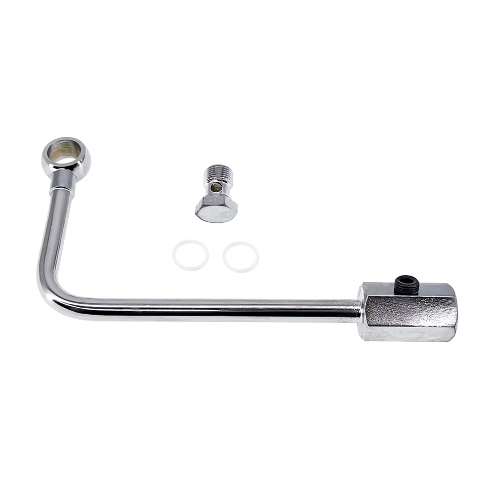 Chrome Plated Fuel Line for Edelbrock/Carter AFB Carburetors 3/8 NPT Inlet 29883