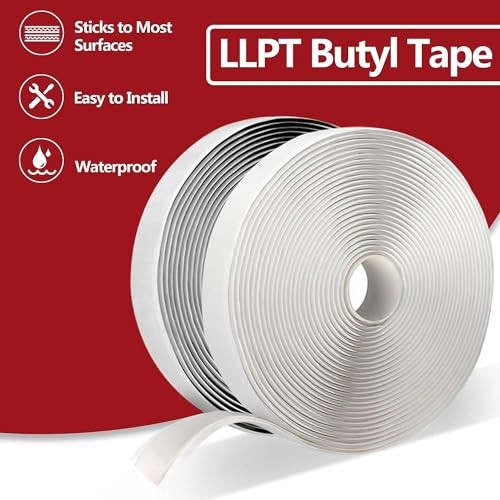 Butyl Tape Black 3/4 Inch x 33Ft Pack Tight Seal for Leak Proof 3/4" Black 2