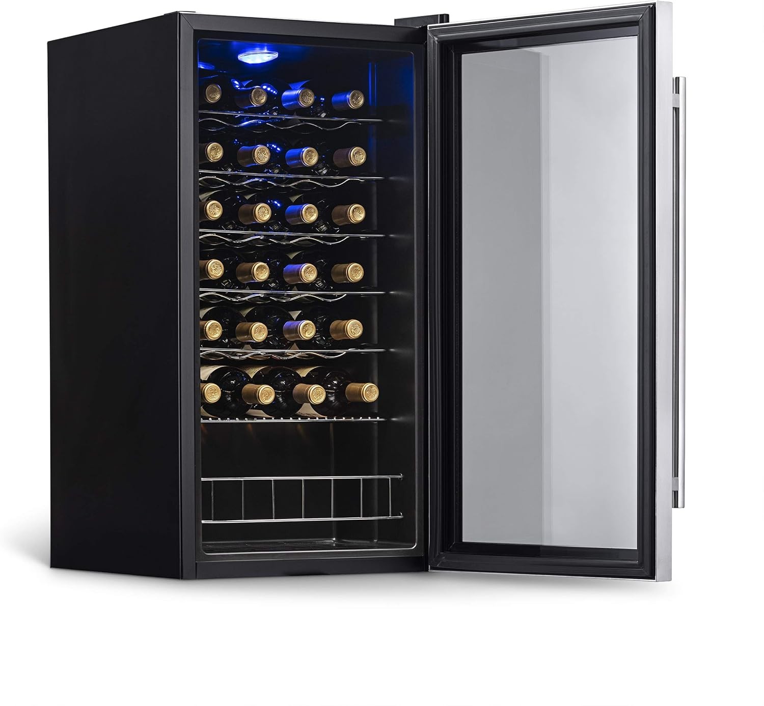 Newair AWC-270E-RB Freestanding Wine Fridge, 27 Bottles - Certified Refurbished