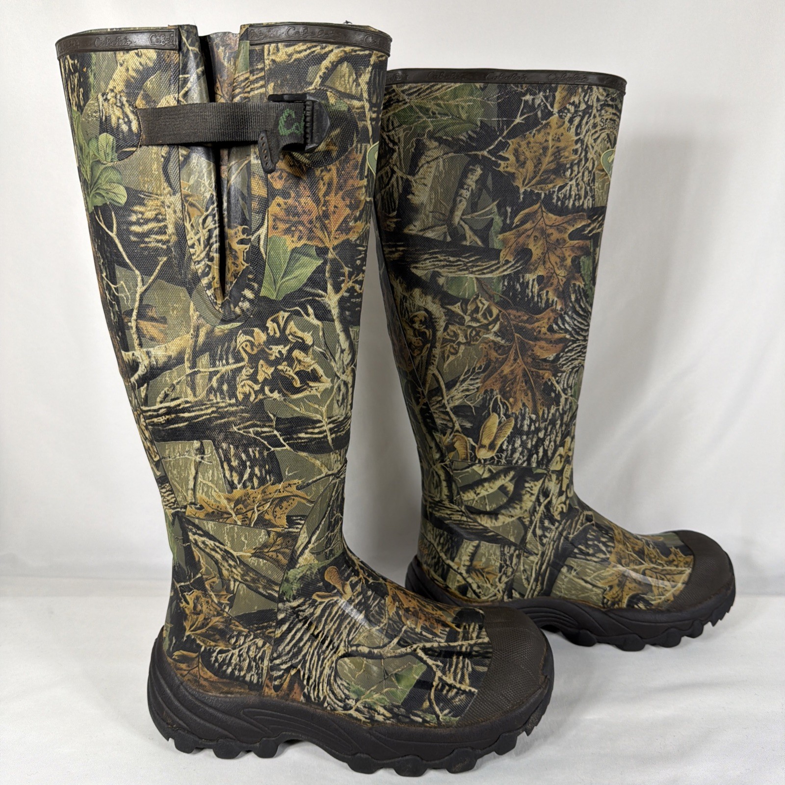 Cabela's Rubber Hunting Snake Proof Muck Boots Camo Mens 7 M Waterproof 83-0774