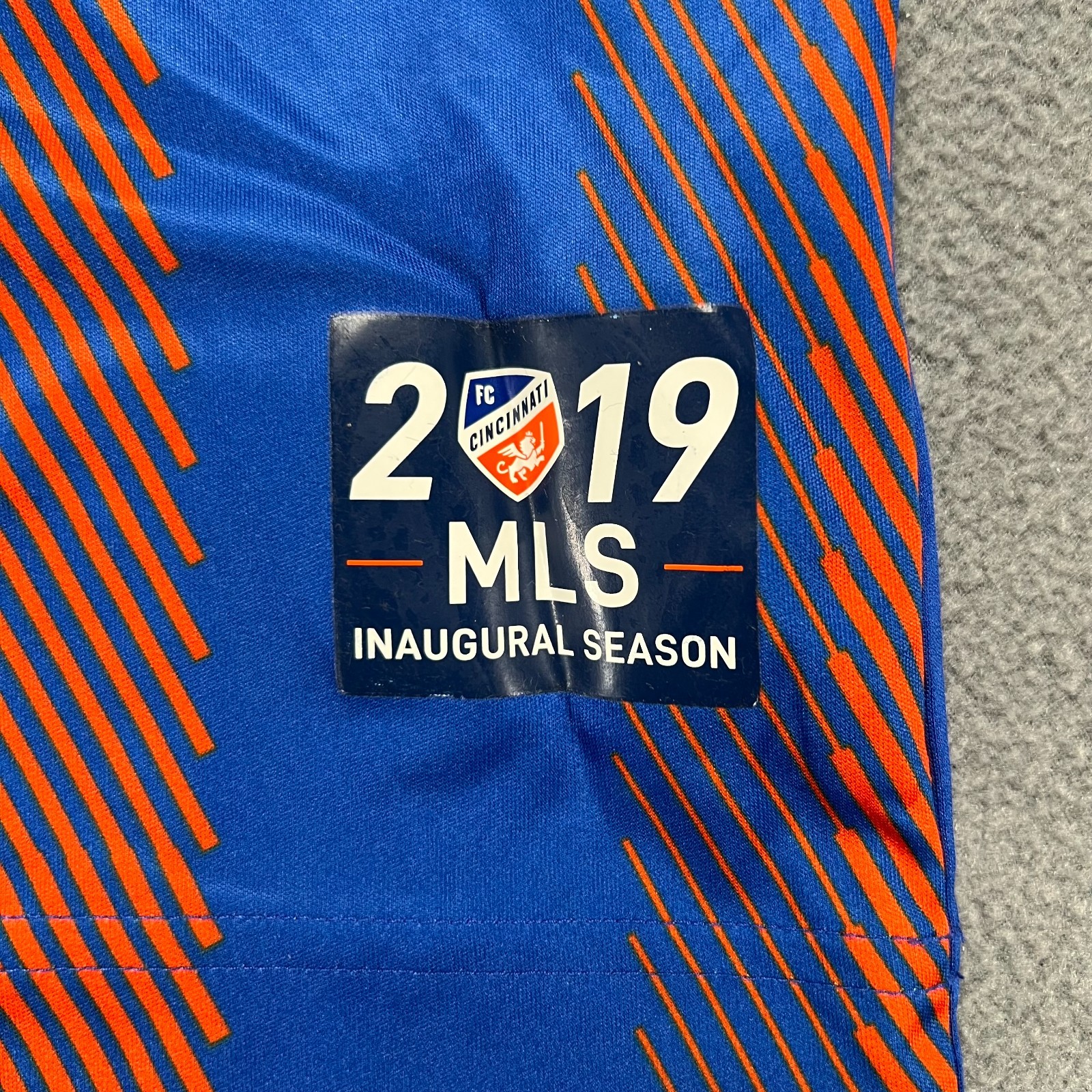 adidas Jersey Mens Large Blue Orange FC Cincinnati Soccer MLS 2019 Climalite