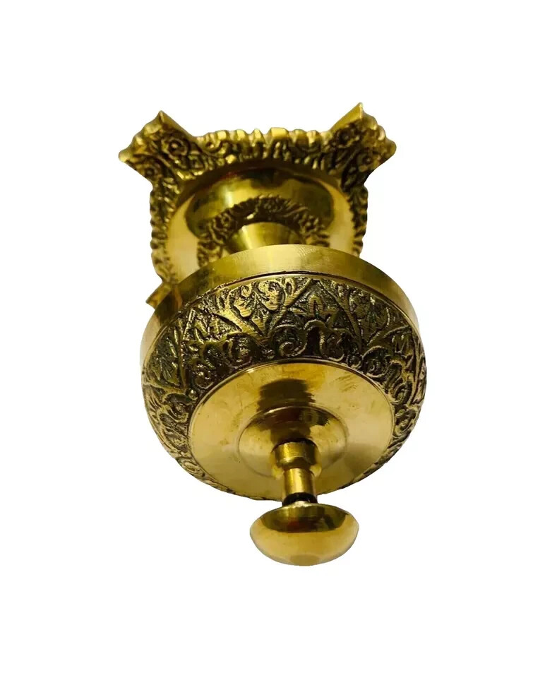 Table Desk Bell Antique Vintage Brass Hotel Service Ornate Reception Counter