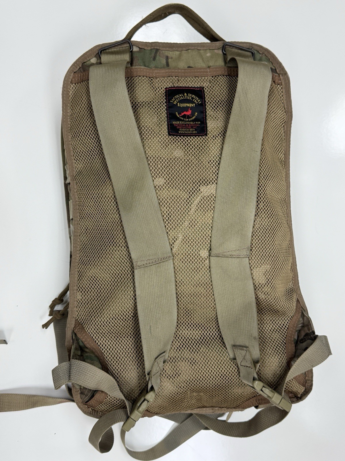 Multicam TSSI TACOPS M-9 Medic Aid Bag Backpack PACK ONLY USED Missing Parts