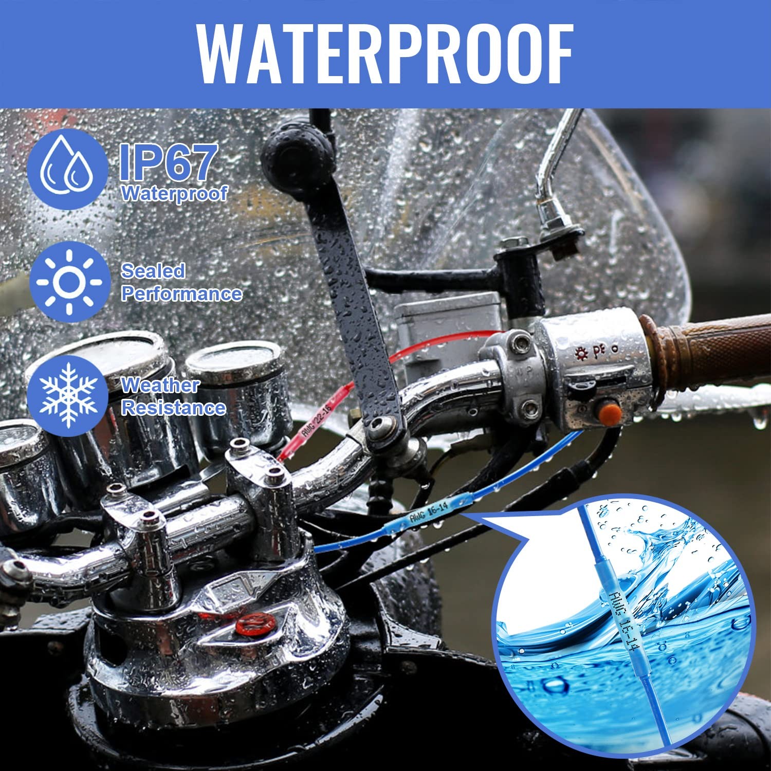 660 PCS Heat Shrink Butt Connectors Qibaok Crimp Electrical Wire Connector 。